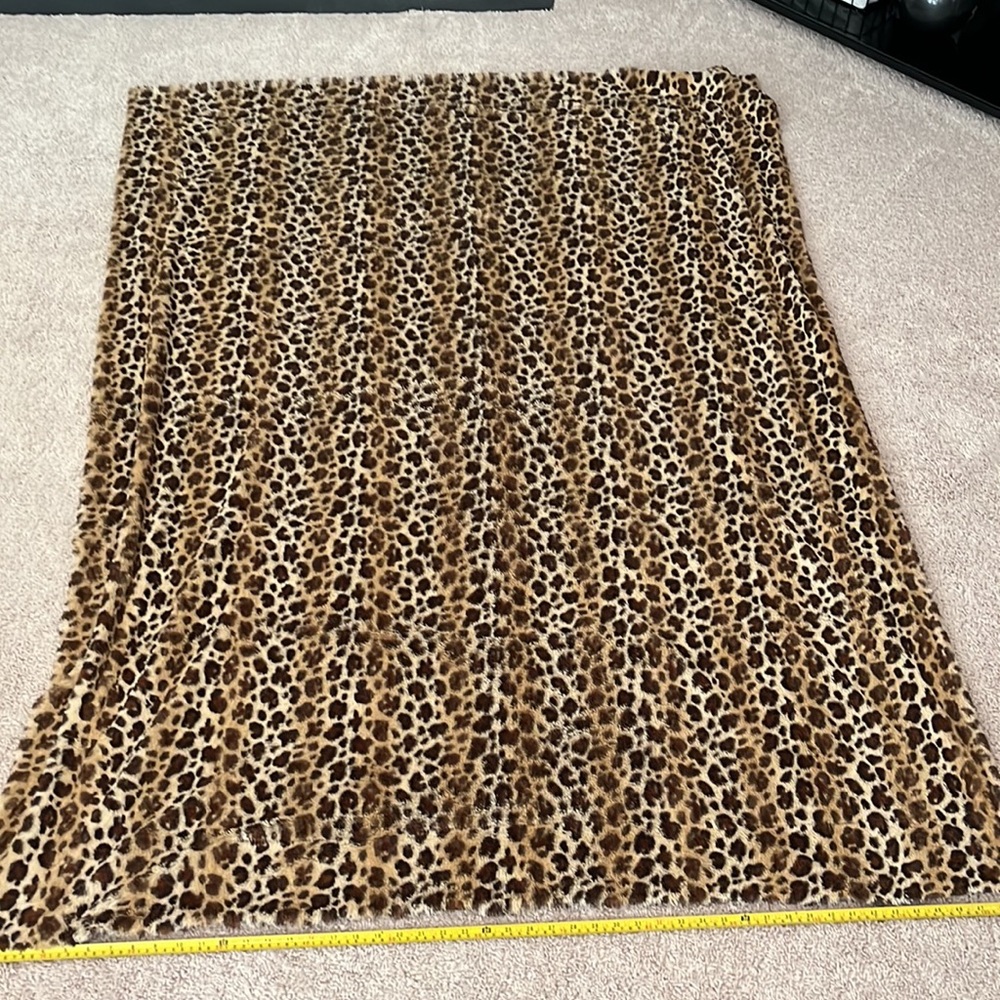 Leopard cheetah blanket throw